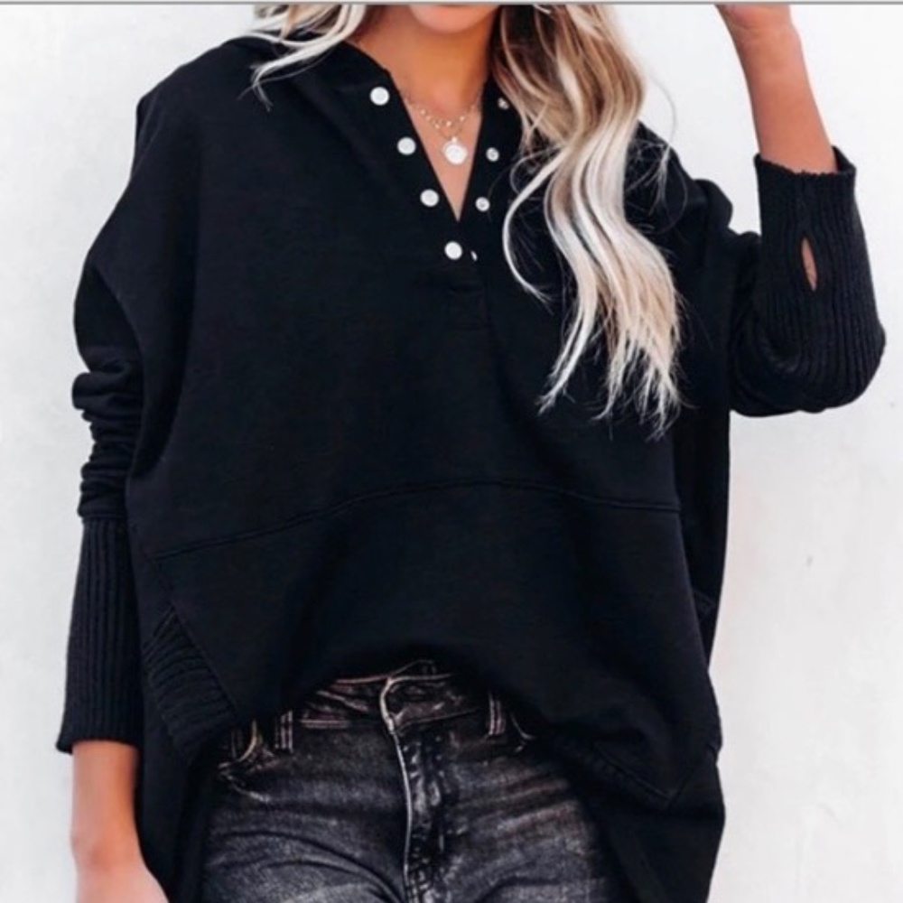 Womens Black Hoodie.